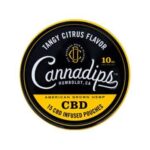 Cannadips 15 CBD Infused Pouches Tangy Citrus