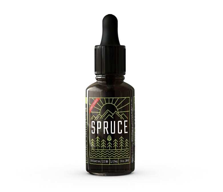 Spruce 2400mg Lab Grade CBD Oil Bottle