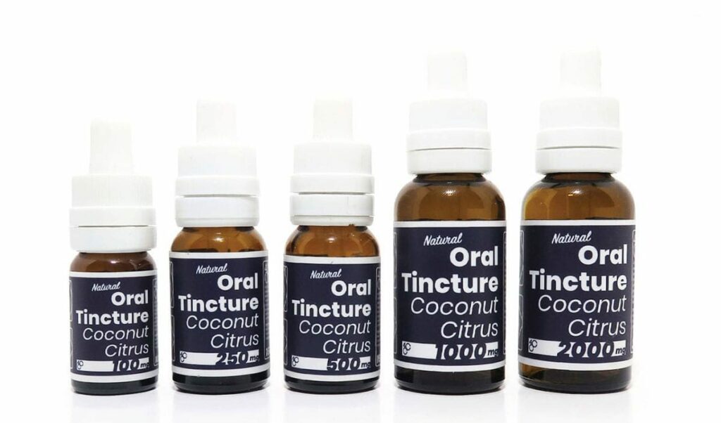 4 Corners Blue Label Oral Tincture Bottles