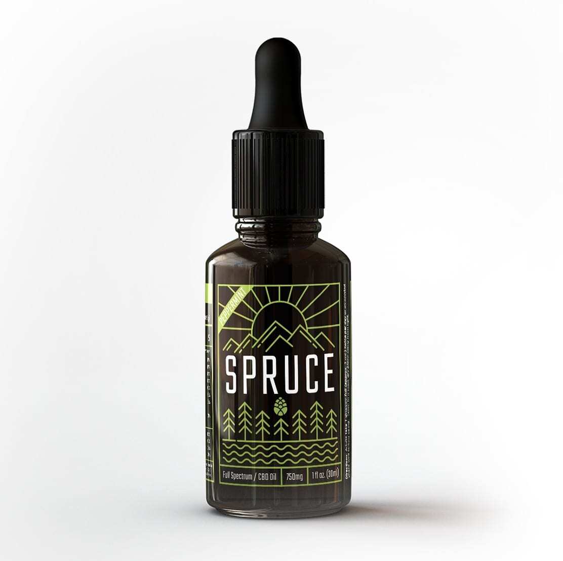 Spruce 750mg Lab Grade CBD Oil Bottle