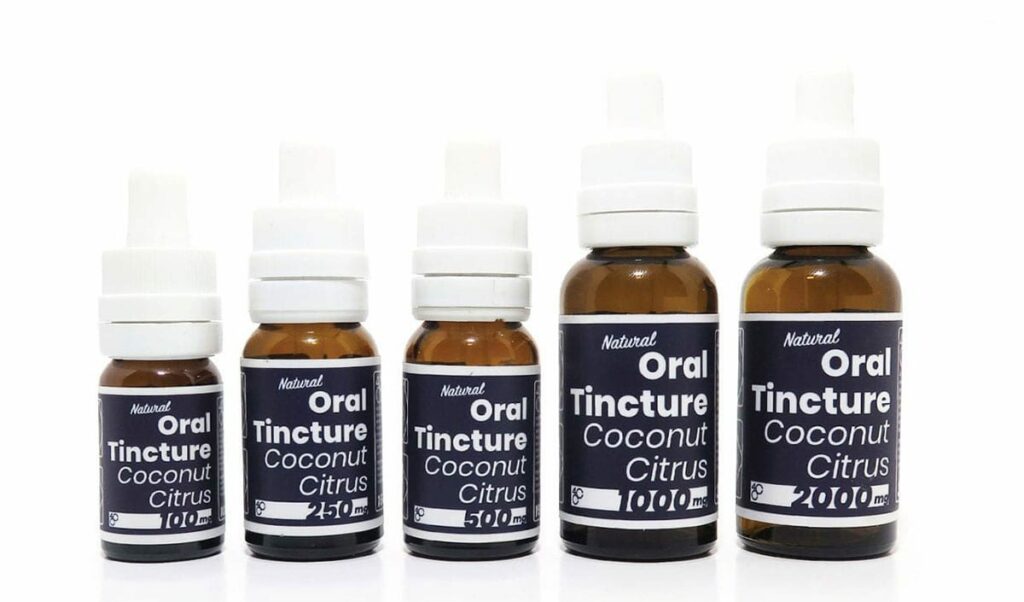 4 Corners Blue Label Oral Tincture Bottles