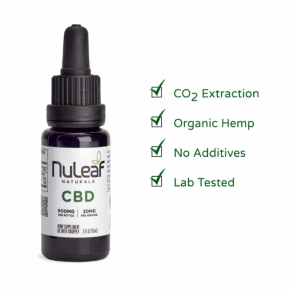 NuLeaf Naturals 900mg Full Spectrum Hemp CBD Oil