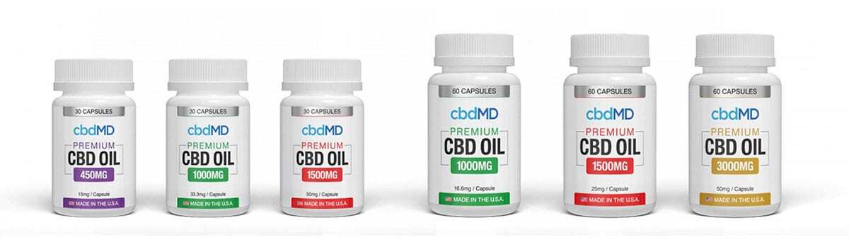cbdMD CBD Oil Capsules Products