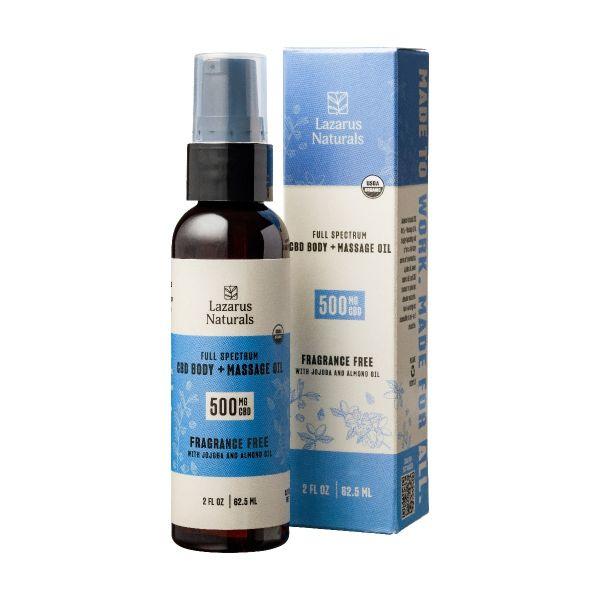 Lazarus Naturals Full Spectrum CBD BODY MASSAGE OIL 62.5ml Bottle