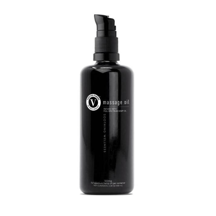 Veritas Farms Full Spectrum CBD Massage Oil 100ml Bottle