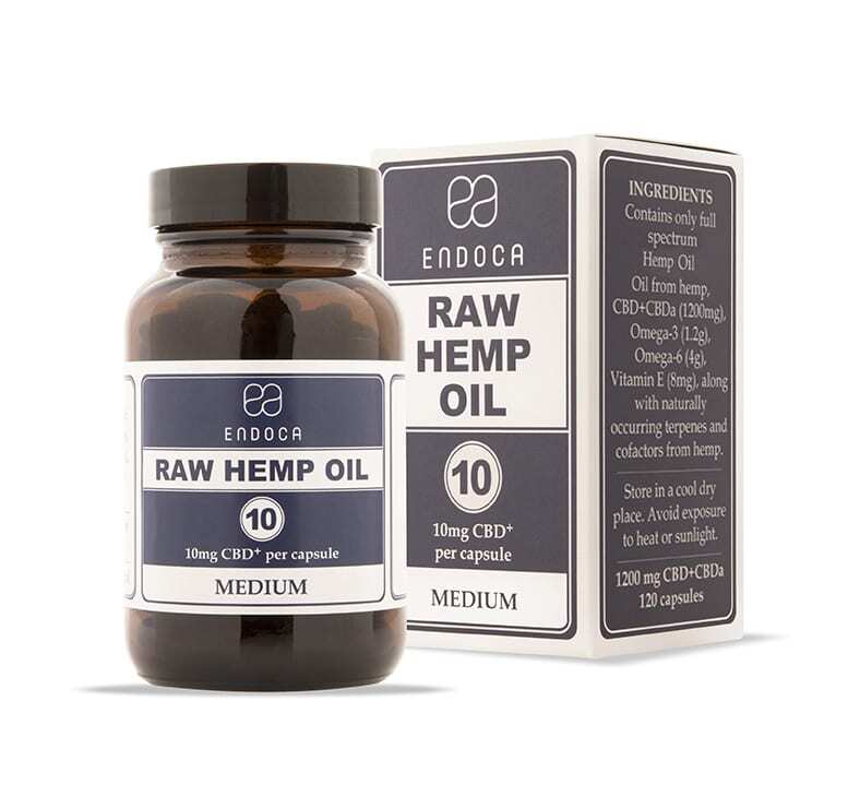 Endoca Raw CBD Capsules - Medium
