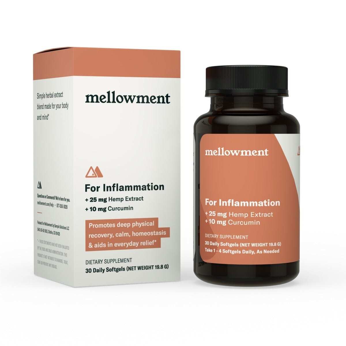 Mellowment For Inflammation Softgels Bottle